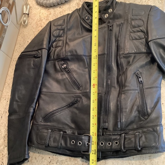 Vintage Hein Gericke Harley Davidson Black Leather Motorcycle Jacket Sz 36 - Picture 10 of 11